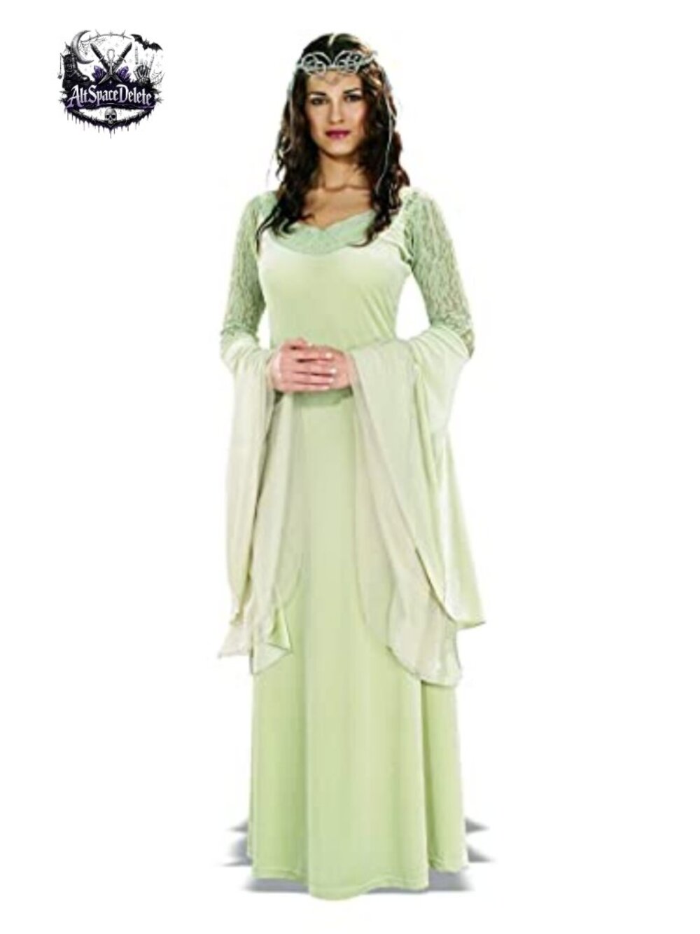 Lord of the Rings Arwen Costume Adult Dress Tiara Women's Standard